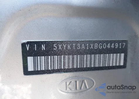 2011 Kia Sorento Lx from USA, damaged, VIN 5XYKT3A1XBG044917